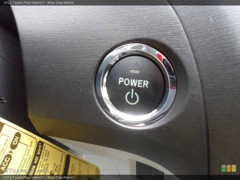 Misty Gray Interior Controls for the 2011 Toyota Prius Hybrid II #60487625