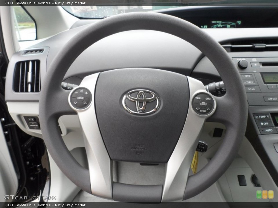 Misty Gray Interior Steering Wheel for the 2011 Toyota Prius Hybrid II #60487640