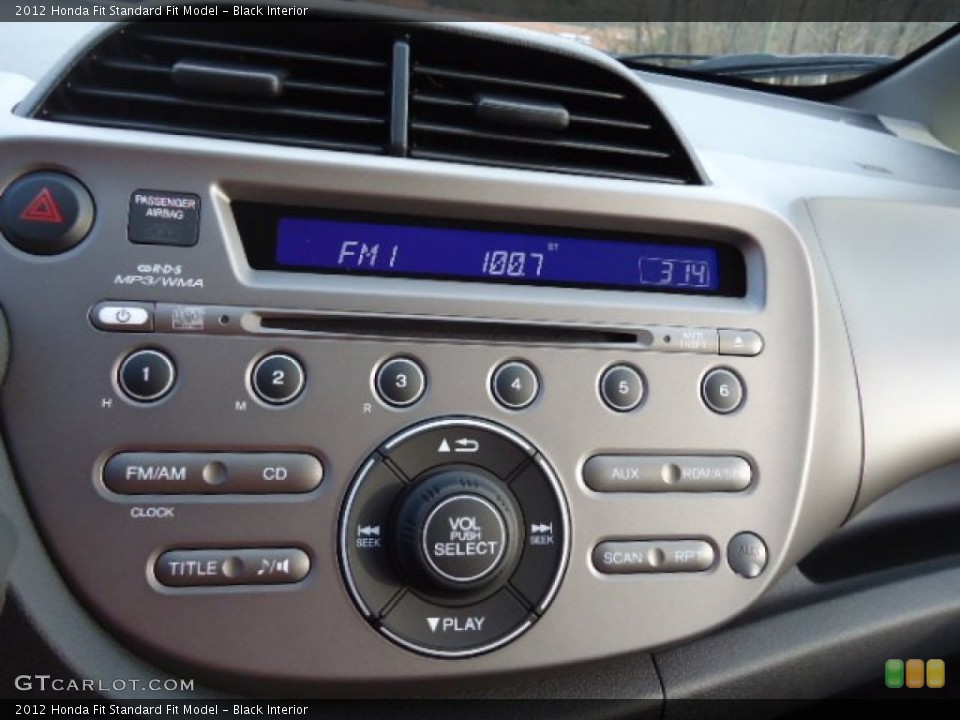 Black Interior Controls for the 2012 Honda Fit  #60487997