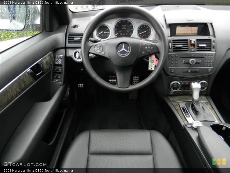 Black Interior Dashboard for the 2008 Mercedes-Benz C 350 Sport #60489596