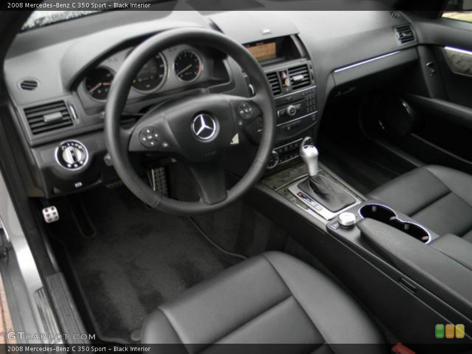 Black Interior Photo for the 2008 Mercedes-Benz C 350 Sport #60489614