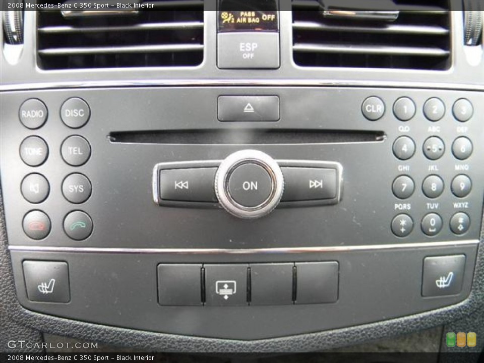 Black Interior Audio System for the 2008 Mercedes-Benz C 350 Sport #60489681