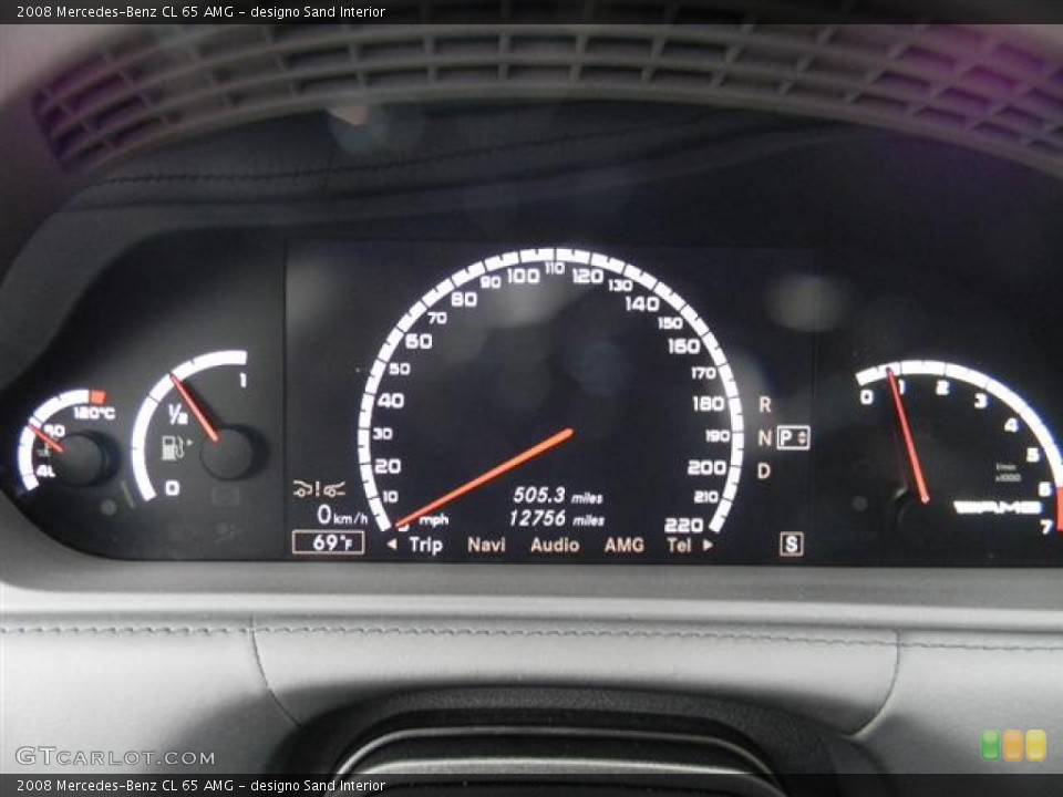 designo Sand Interior Gauges for the 2008 Mercedes-Benz CL 65 AMG #60490262