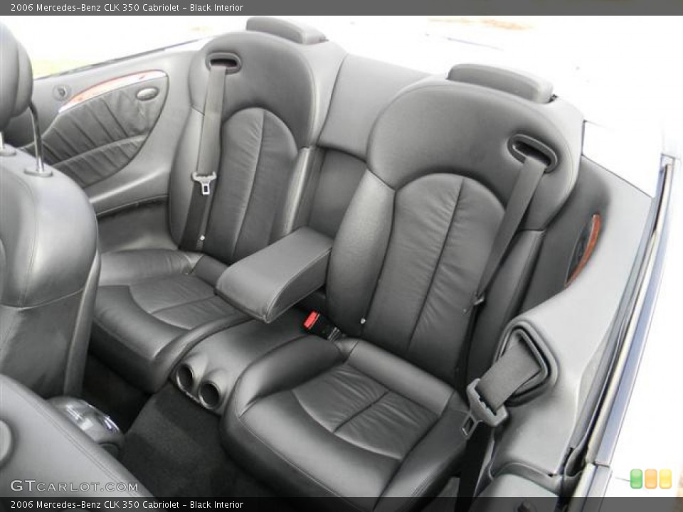 Black Interior Rear Seat for the 2006 Mercedes-Benz CLK 350 Cabriolet #60490367