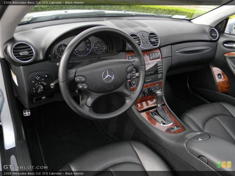 Black Interior Photo for the 2006 Mercedes-Benz CLK 350 Cabriolet #60490402