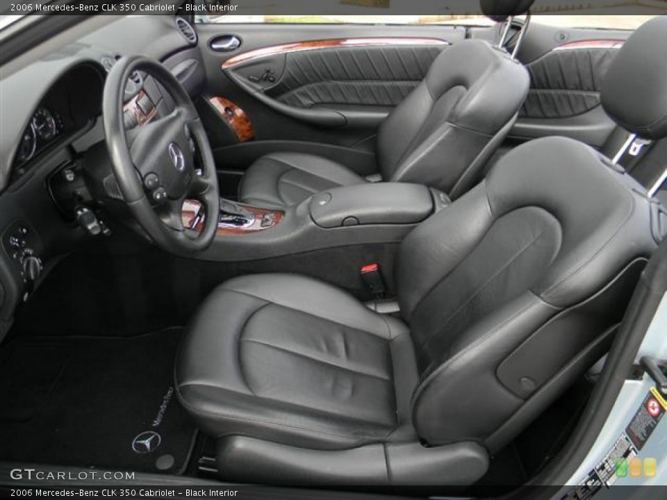 Black Interior Front Seat for the 2006 Mercedes-Benz CLK 350 Cabriolet #60490412