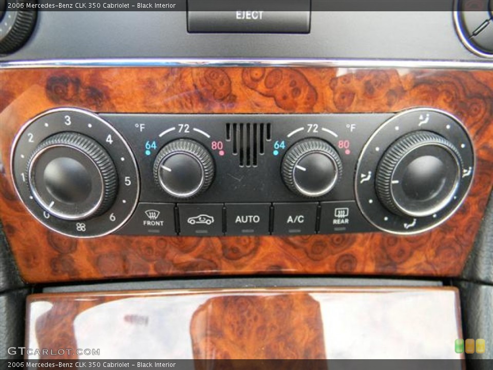 Black Interior Controls for the 2006 Mercedes-Benz CLK 350 Cabriolet #60490454