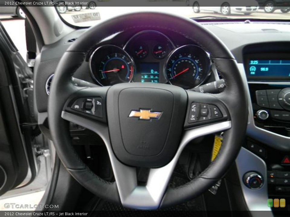 Jet Black Interior Steering Wheel for the 2012 Chevrolet Cruze LT/RS #60491528