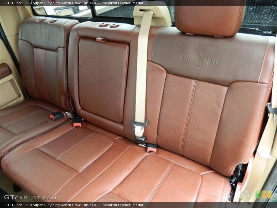 Chaparral Leather Interior Rear Seat for the 2011 Ford F250 Super Duty King Ranch Crew Cab 4x4 #60493169