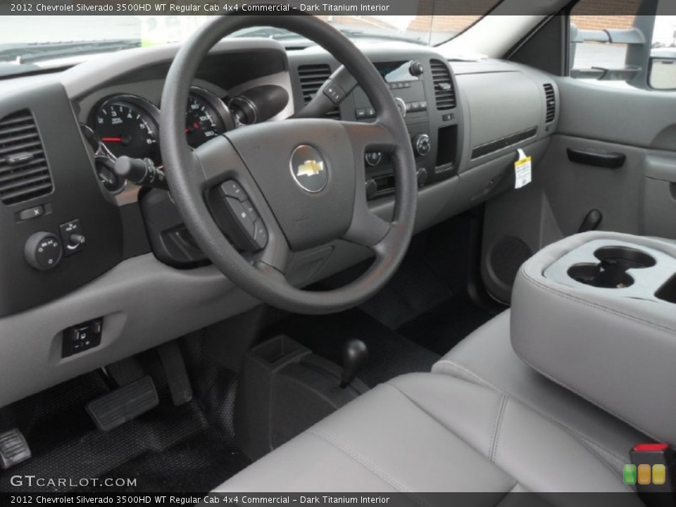 Dark Titanium Interior Dashboard for the 2012 Chevrolet Silverado 3500HD WT Regular Cab 4x4 Commercial #60494294