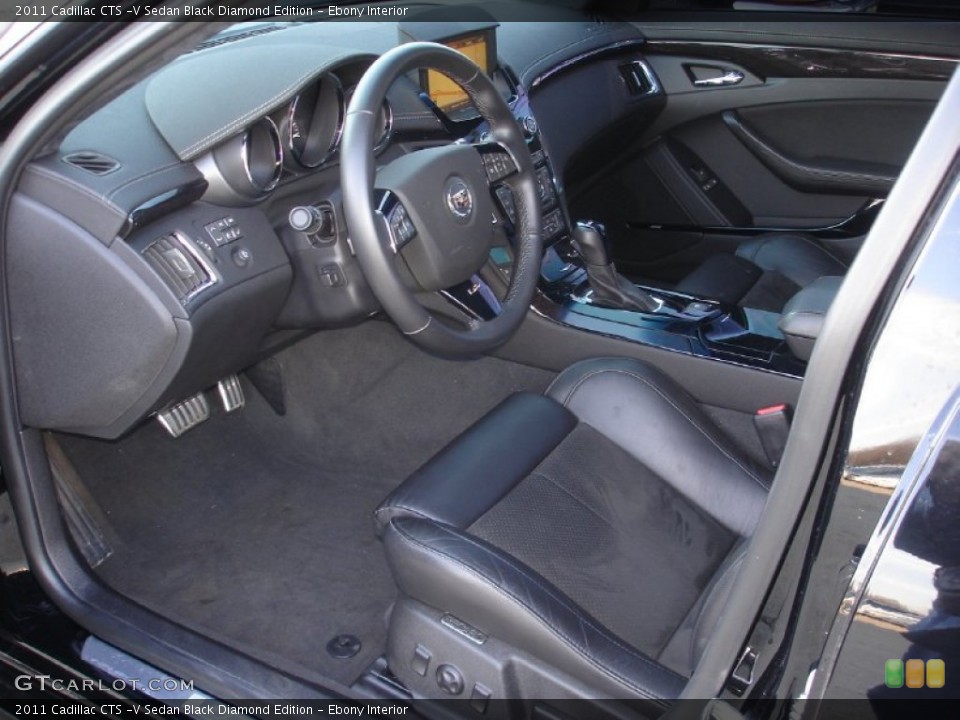 Ebony Interior Photo for the 2011 Cadillac CTS -V Sedan Black Diamond Edition #60494606