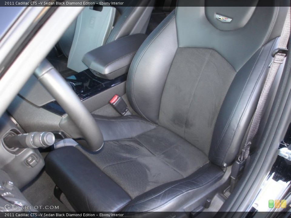 Ebony Interior Photo for the 2011 Cadillac CTS -V Sedan Black Diamond Edition #60494644