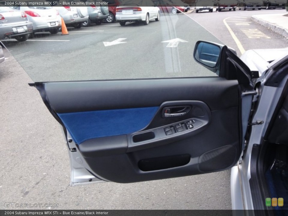 Blue Ecsaine/Black Interior Door Panel for the 2004 Subaru Impreza WRX STi #60494918