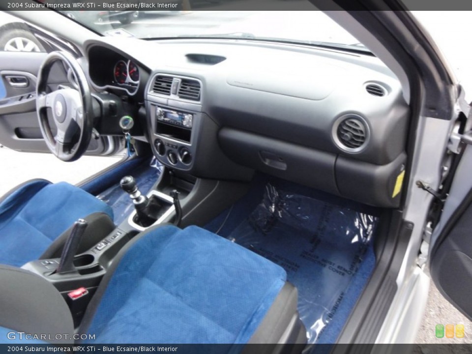 Blue Ecsaine/Black Interior Dashboard for the 2004 Subaru Impreza WRX STi #60495024