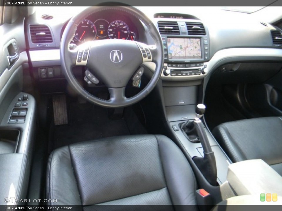 Ebony Interior Dashboard for the 2007 Acura TSX Sedan #60496637