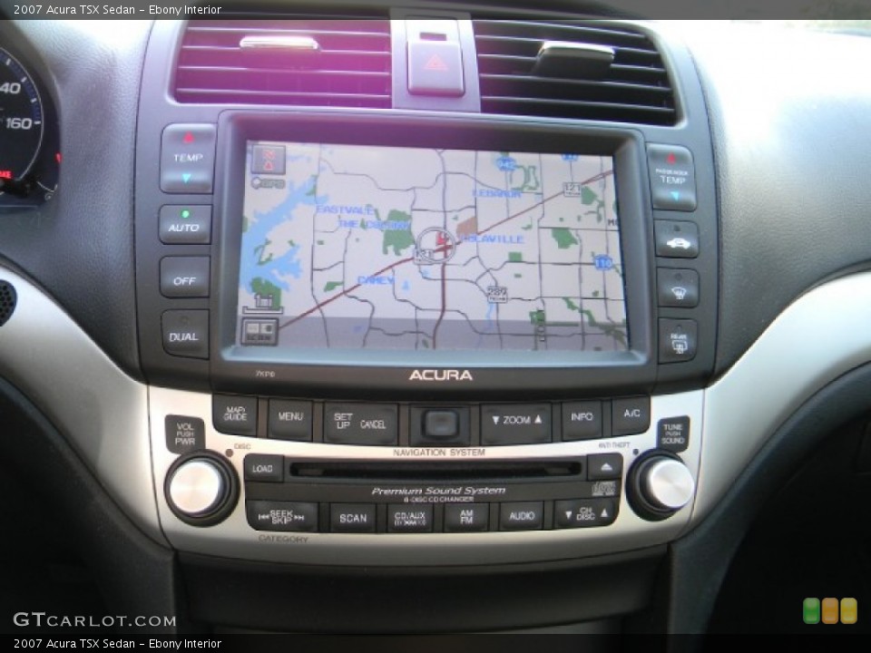 Ebony Interior Navigation for the 2007 Acura TSX Sedan #60496673