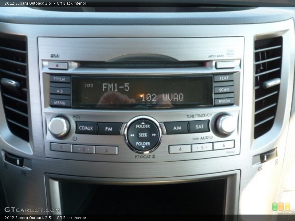 Off Black Interior Controls for the 2012 Subaru Outback 2.5i #60499676