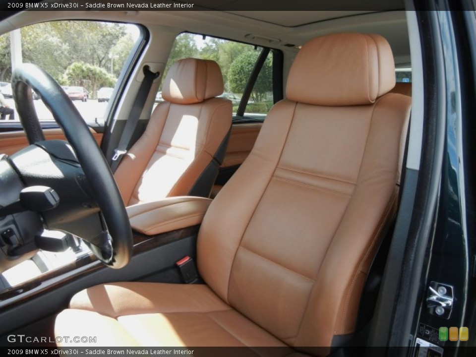 Saddle Brown Nevada Leather Interior Photo for the 2009 BMW X5 xDrive30i #60500237