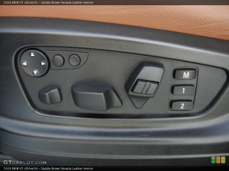 Saddle Brown Nevada Leather Interior Controls for the 2009 BMW X5 xDrive30i #60500243