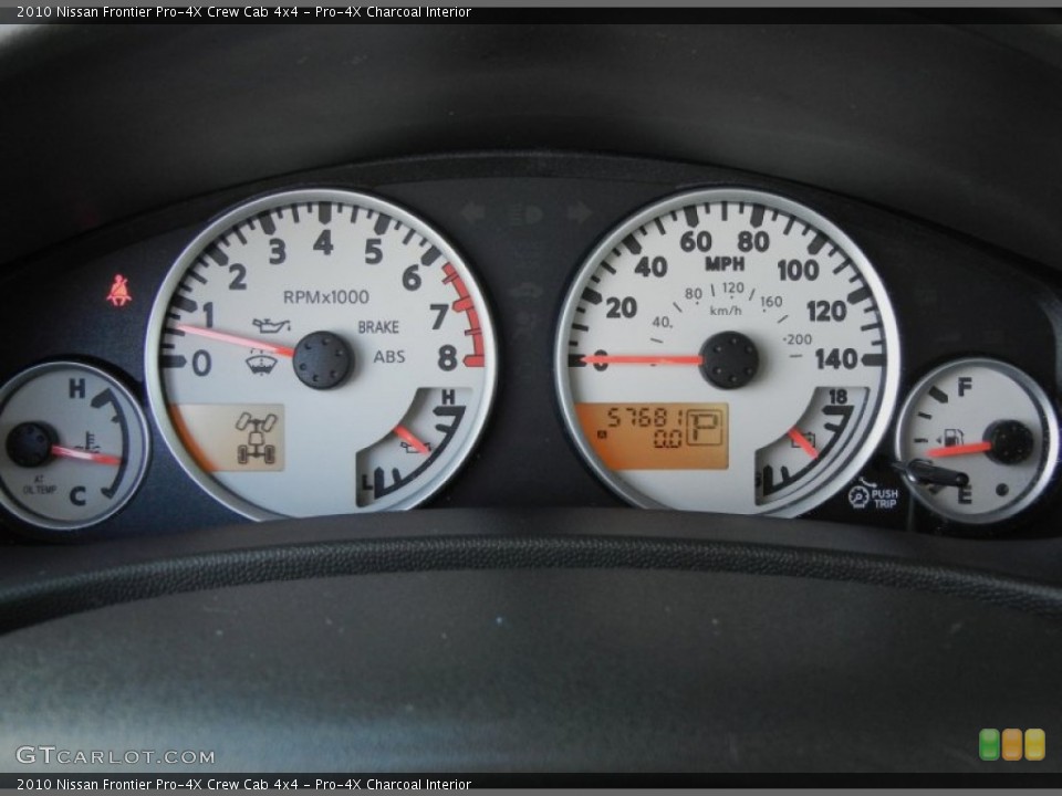 Pro-4X Charcoal Interior Gauges for the 2010 Nissan Frontier Pro-4X Crew Cab 4x4 #60500519