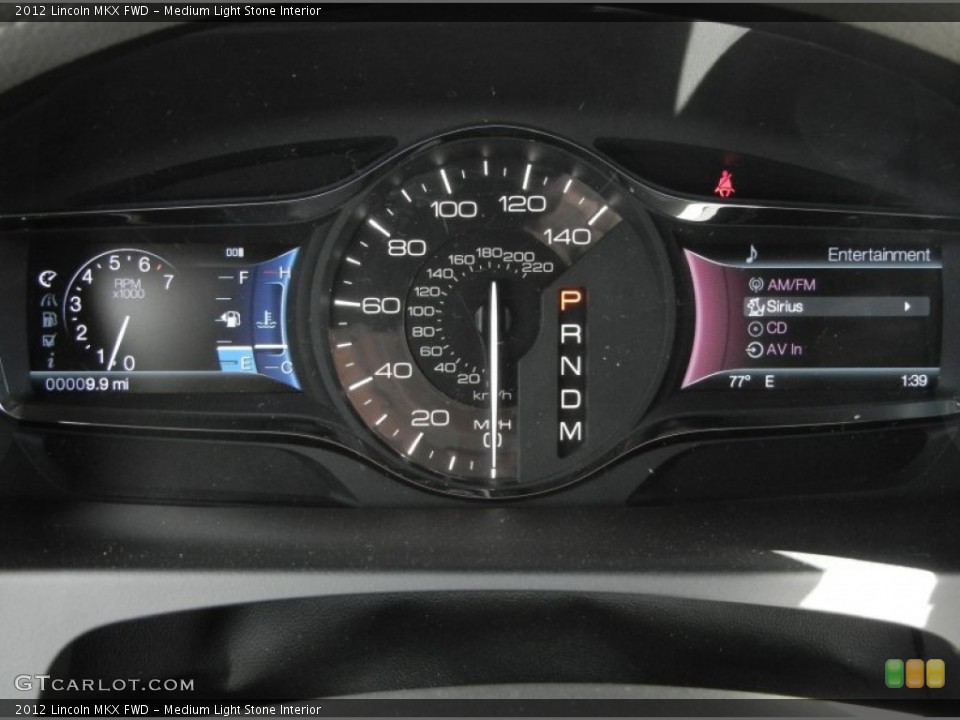 Medium Light Stone Interior Gauges for the 2012 Lincoln MKX FWD #60501125