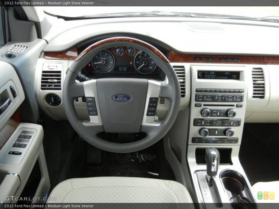 Medium Light Stone Interior Dashboard for the 2012 Ford Flex Limited #60501281