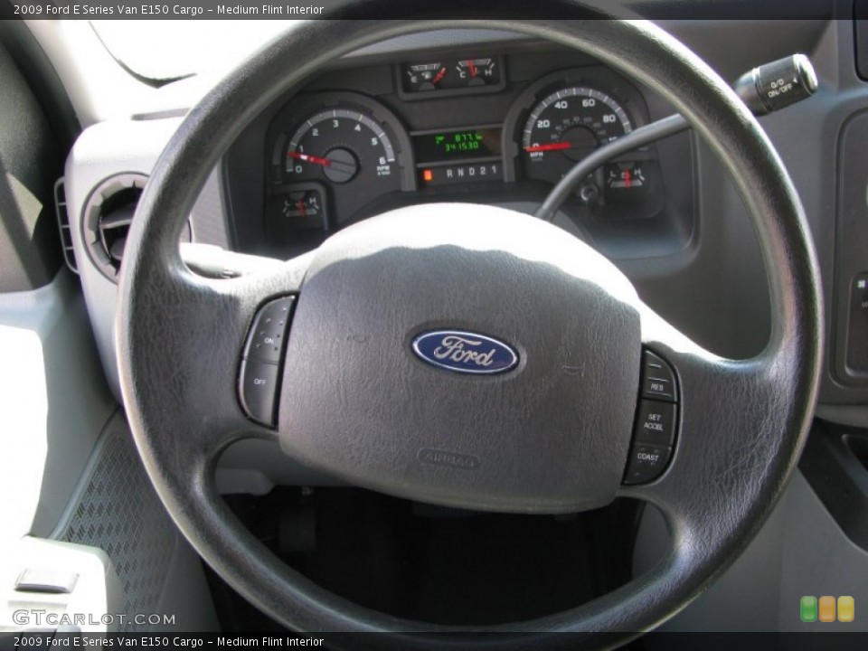 Medium Flint Interior Steering Wheel for the 2009 Ford E Series Van E150 Cargo #60501749