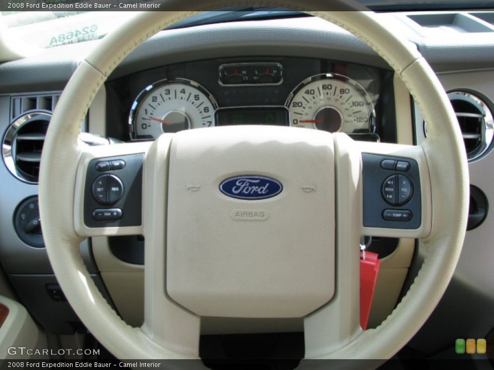 Camel Interior Steering Wheel for the 2008 Ford Expedition Eddie Bauer #60502499