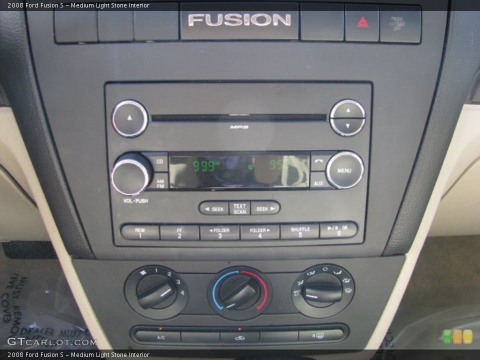 Medium Light Stone Interior Controls for the 2008 Ford Fusion S #60502697