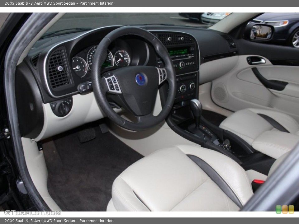 Parchment Interior Photo for the 2009 Saab 9-3 Aero XWD Sport Sedan #60509325