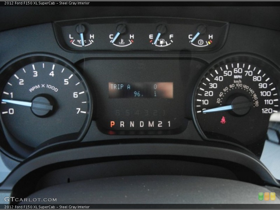 Steel Gray Interior Gauges for the 2012 Ford F150 XL SuperCab #60511365