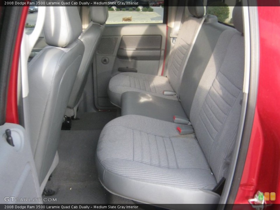 Medium Slate Gray Interior Rear Seat for the 2008 Dodge Ram 3500 Laramie Quad Cab Dually #60512549