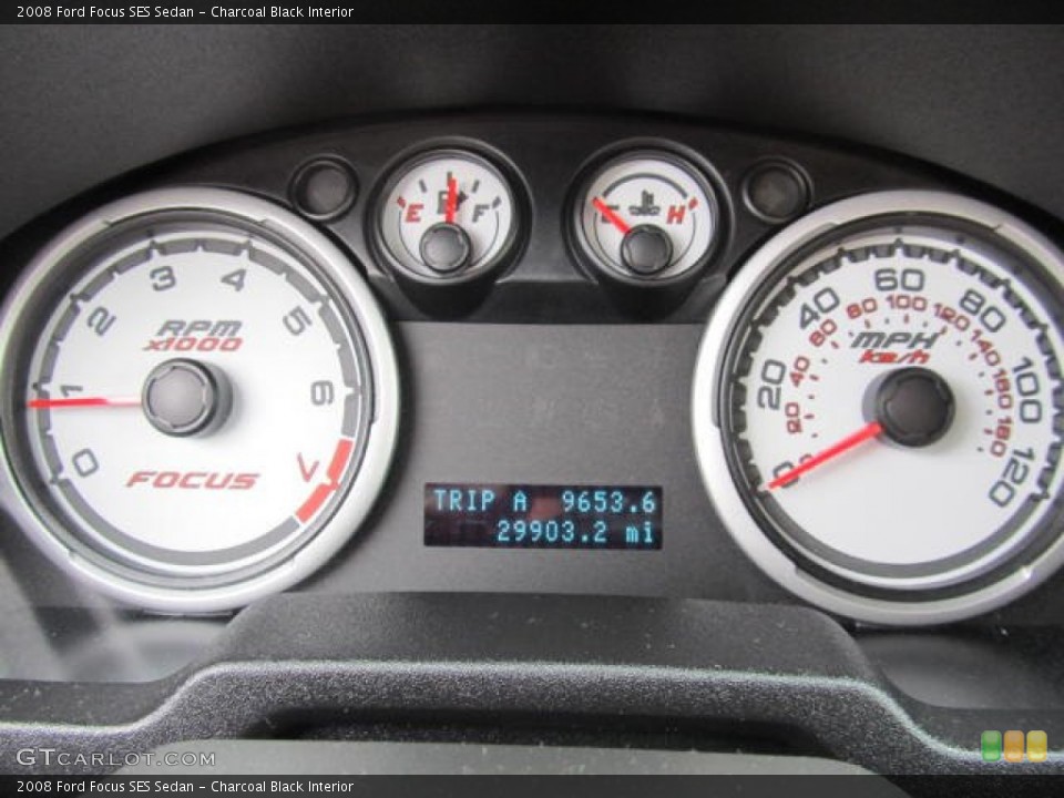 Charcoal Black Interior Gauges for the 2008 Ford Focus SES Sedan #60513465