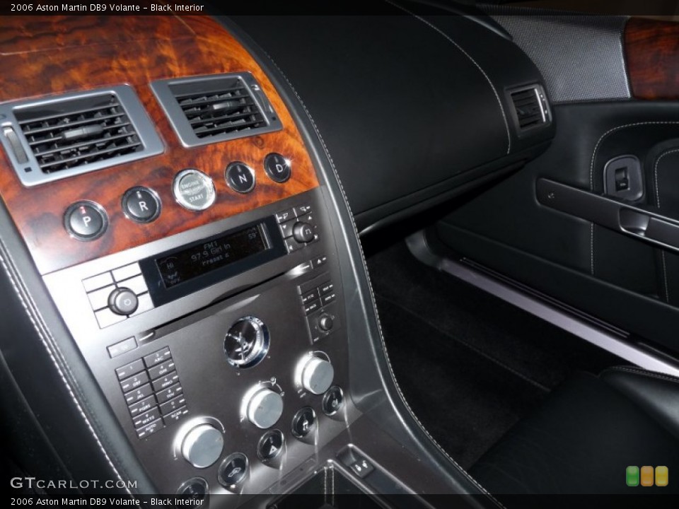 Black Interior Controls for the 2006 Aston Martin DB9 Volante #60513688