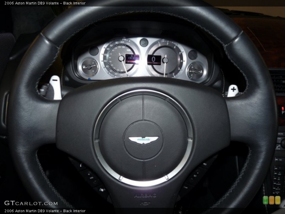 Black Interior Steering Wheel for the 2006 Aston Martin DB9 Volante #60513704