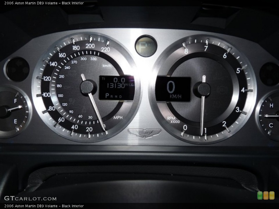Black Interior Gauges for the 2006 Aston Martin DB9 Volante #60513726