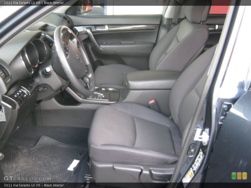 Black Interior Photo for the 2011 Kia Sorento LX V6 #60516222