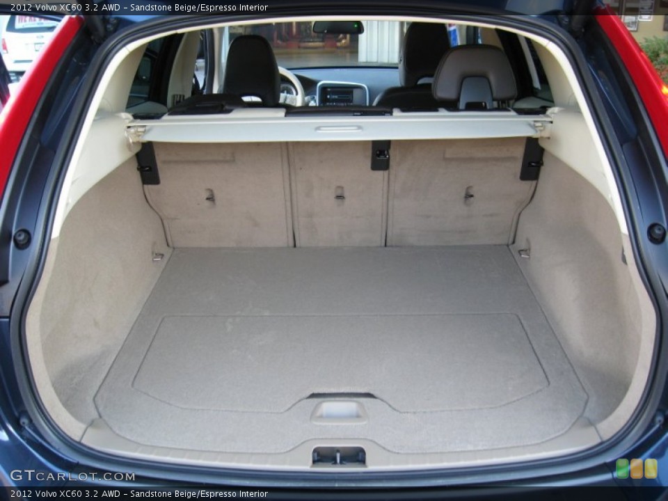 Sandstone Beige/Espresso Interior Trunk for the 2012 Volvo XC60 3.2 AWD #60517770