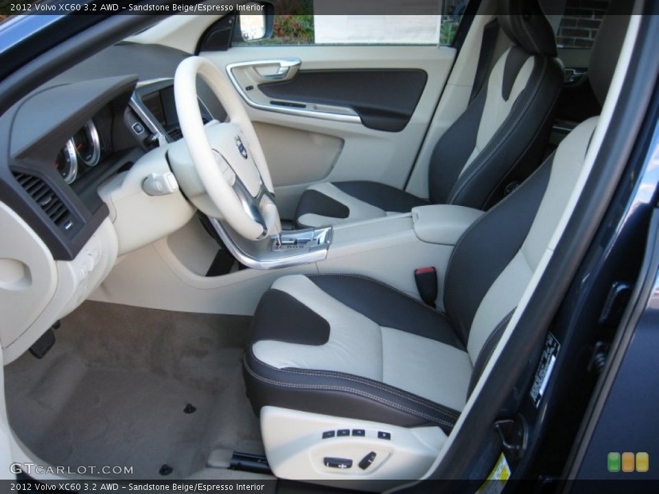 Sandstone Beige/Espresso Interior Photo for the 2012 Volvo XC60 3.2 AWD #60517788