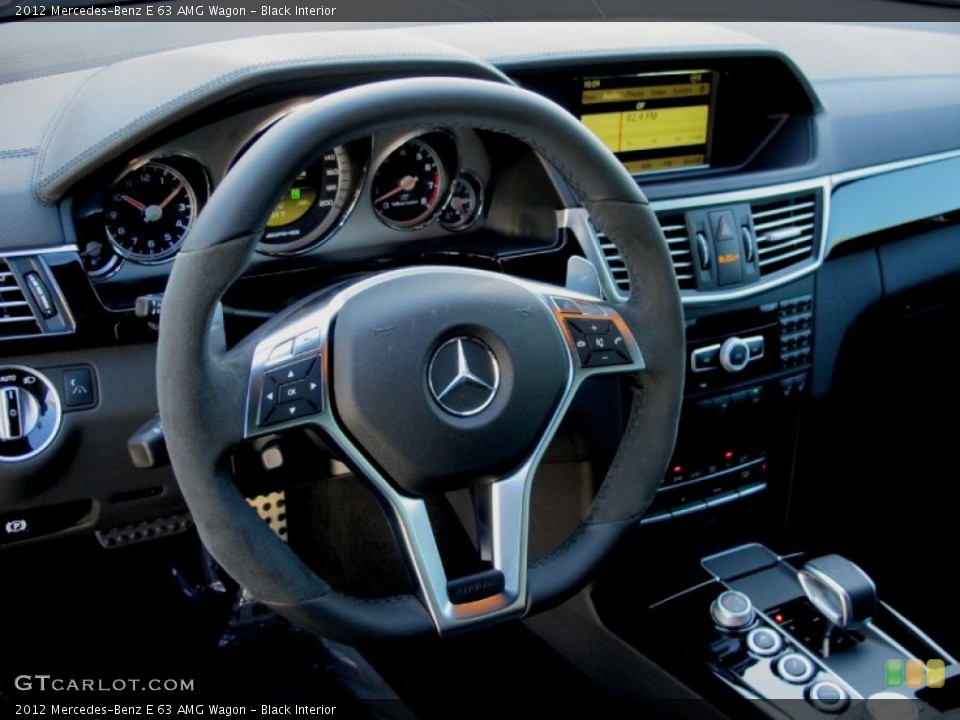 Black Interior Steering Wheel for the 2012 Mercedes-Benz E 63 AMG Wagon #60518538
