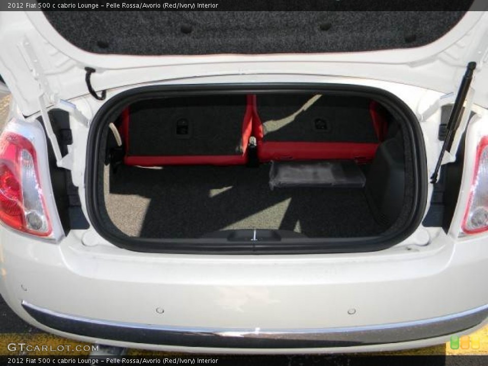 Pelle Rossa/Avorio (Red/Ivory) Interior Trunk for the 2012 Fiat 500 c cabrio Lounge #60519075