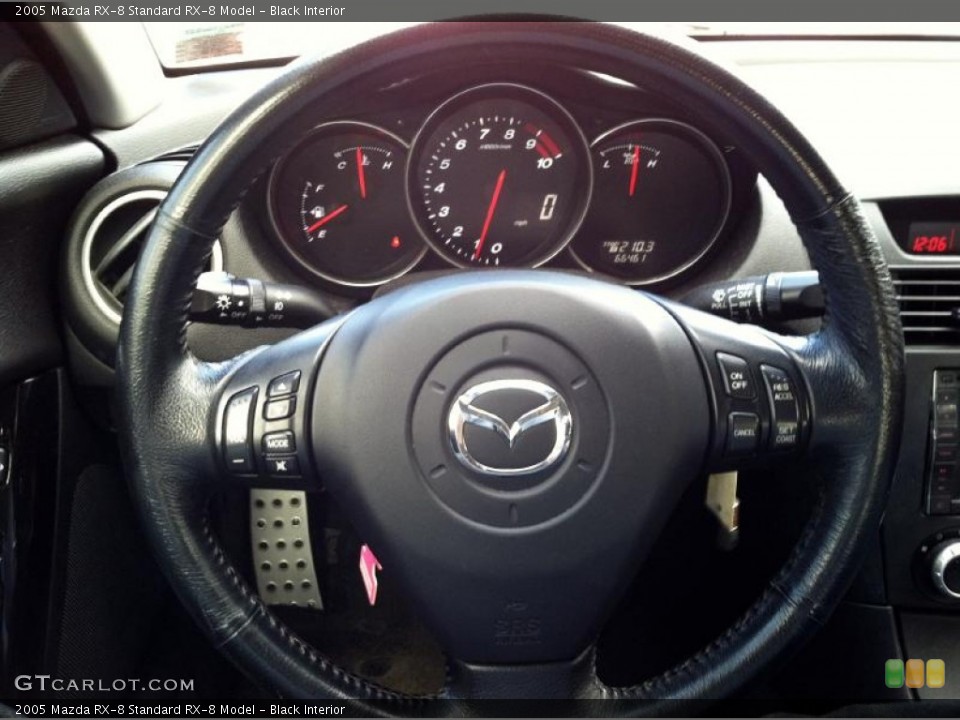 Black Interior Steering Wheel for the 2005 Mazda RX-8  #60519480