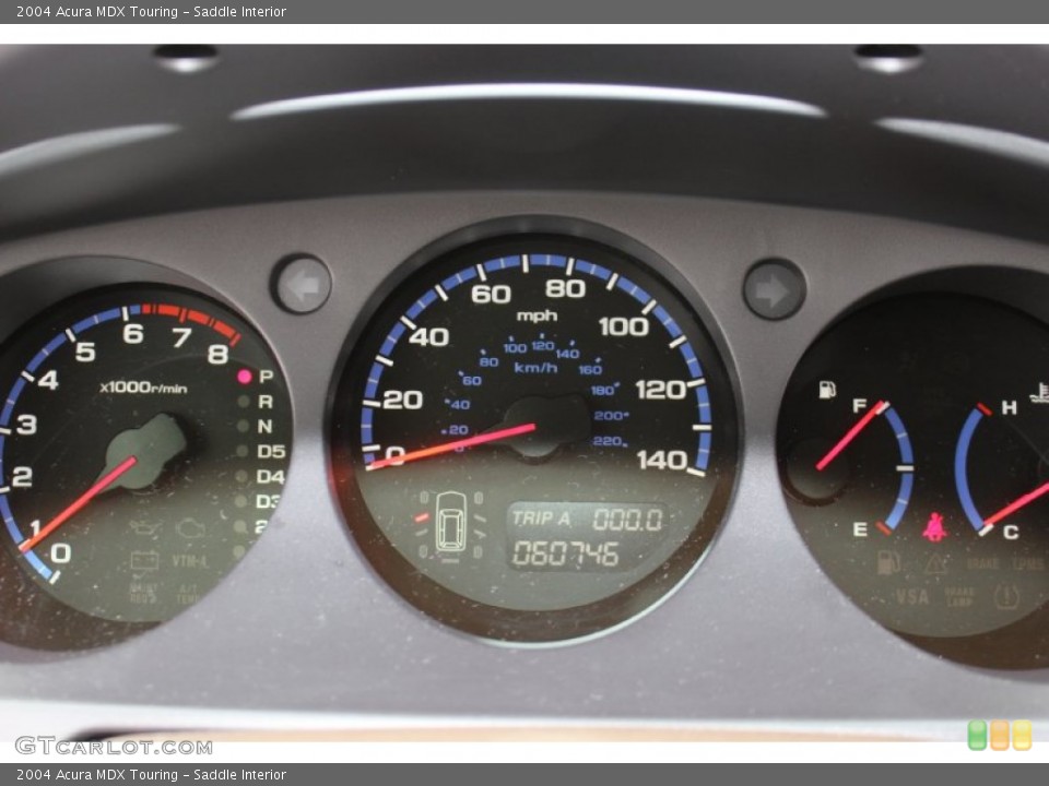 Saddle Interior Gauges for the 2004 Acura MDX Touring #60519860