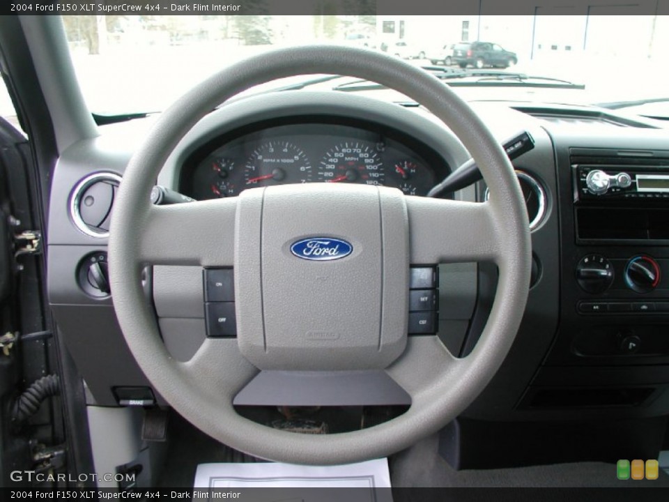 Dark Flint Interior Steering Wheel for the 2004 Ford F150 XLT SuperCrew 4x4 #60520686