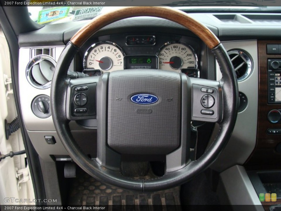 Charcoal Black Interior Steering Wheel for the 2007 Ford Expedition Limited 4x4 #60521661