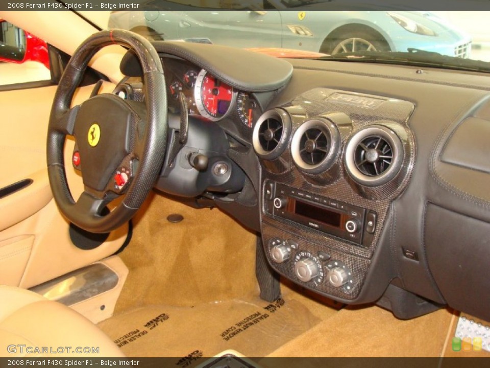 Beige Interior Dashboard for the 2008 Ferrari F430 Spider F1 #60524176