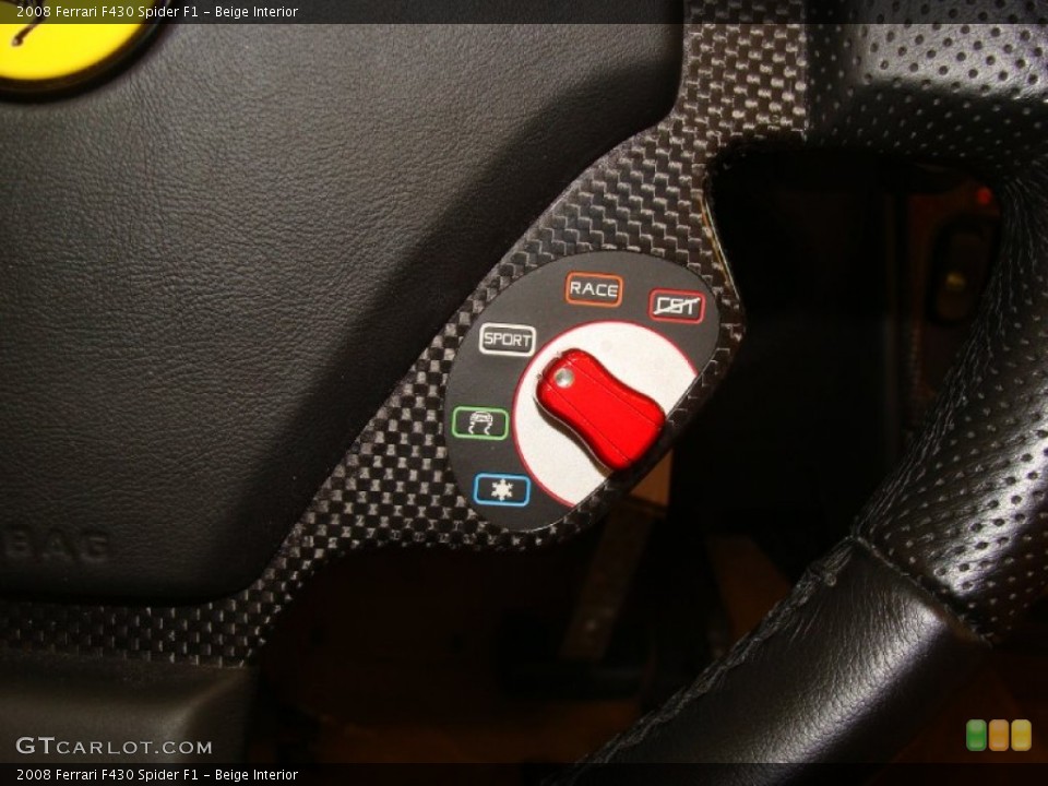 Beige Interior Controls for the 2008 Ferrari F430 Spider F1 #60524263