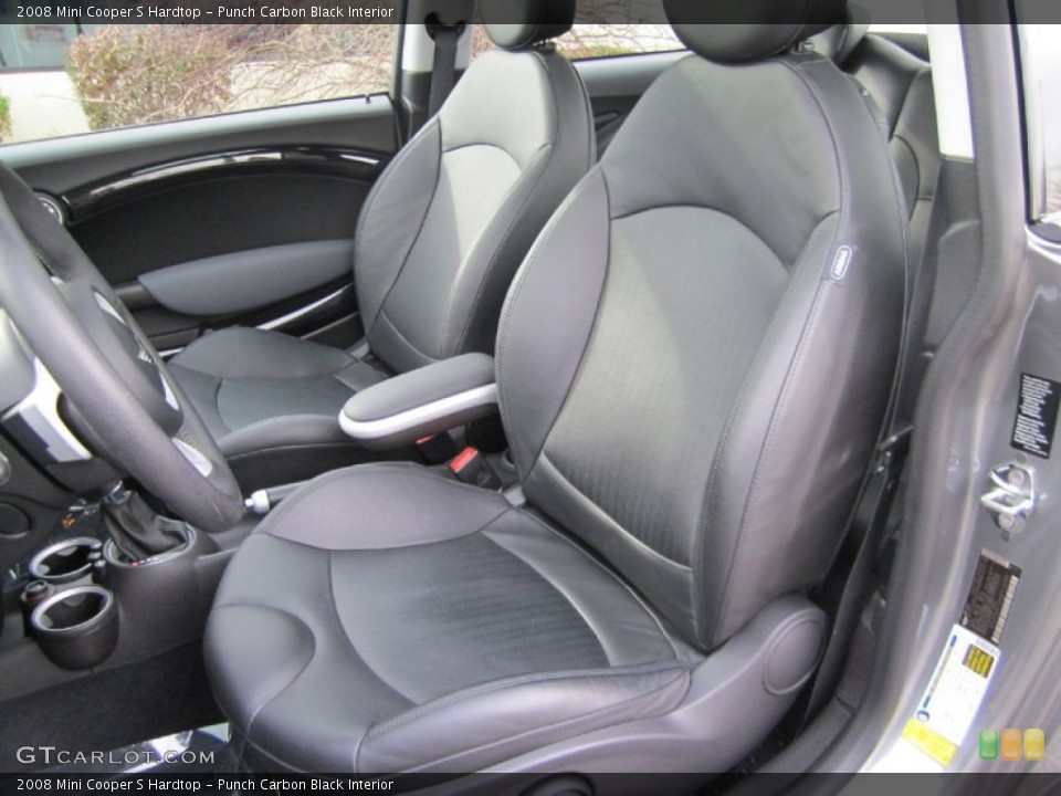 Punch Carbon Black Interior Front Seat for the 2008 Mini Cooper S Hardtop #60524554