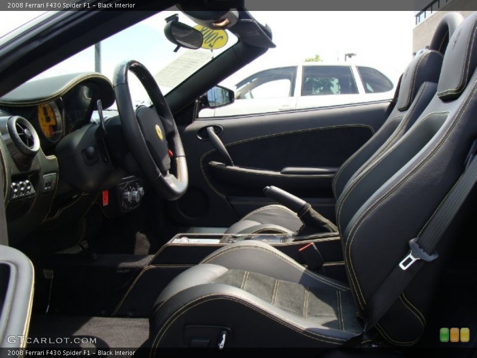 Black Interior Photo for the 2008 Ferrari F430 Spider F1 #60525055