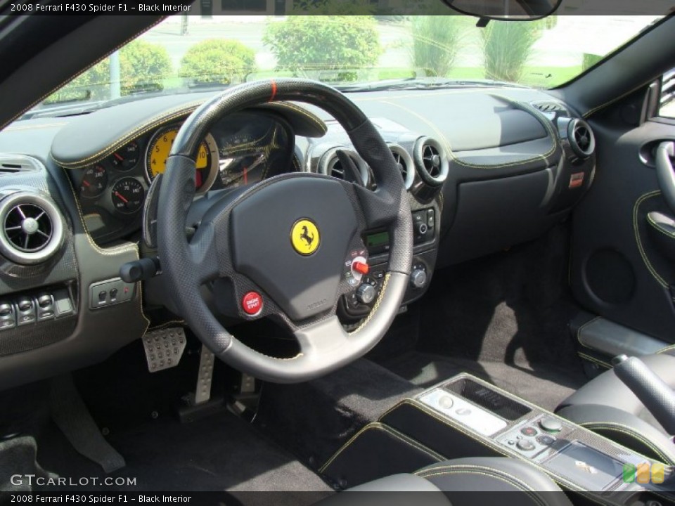 Black Interior Dashboard for the 2008 Ferrari F430 Spider F1 #60525073